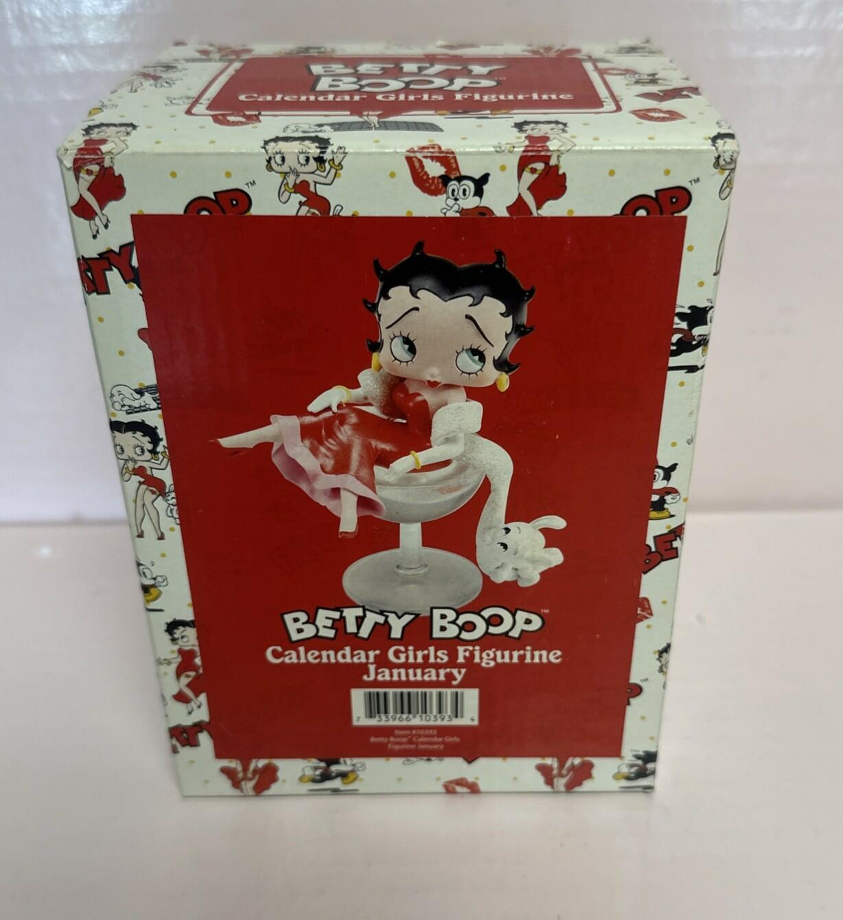 Betty Boop Calendar Girl Figurine January 2007 W/Box Rare