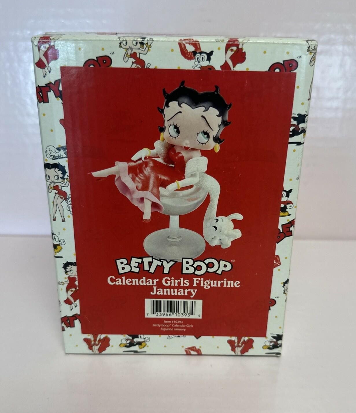 Betty Boop Calendar Girl Figurine January 2007 W/Box Rare