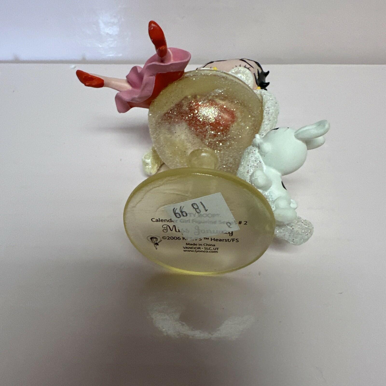 Betty Boop Calendar Girl Figurine January 2007 W/Box Rare