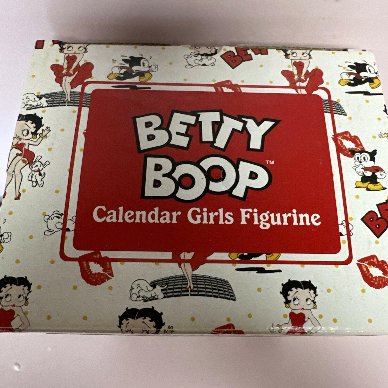 Betty Boop Calendar Girl Figurine June 2007 With Original Box Rare  #11493