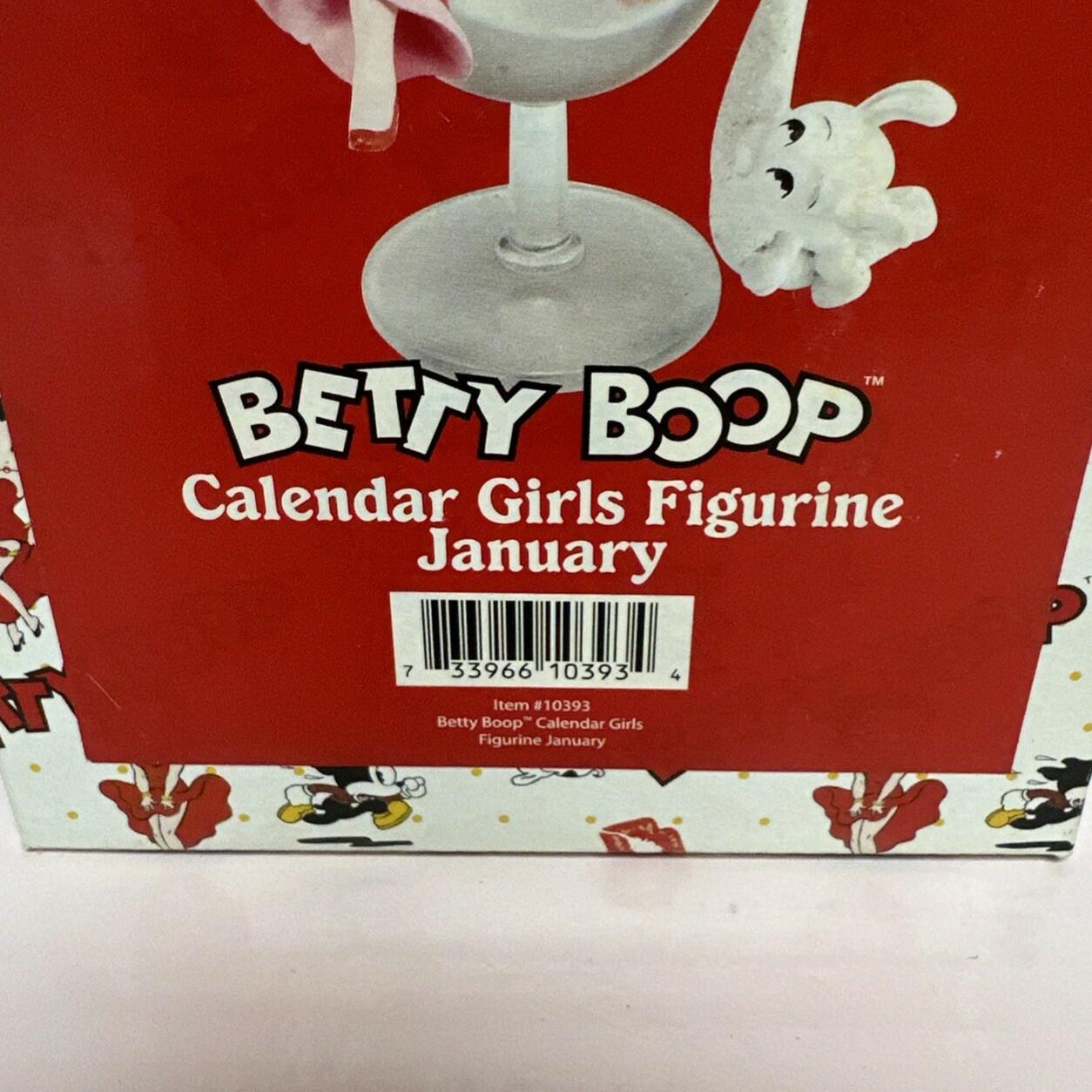 Betty Boop Calendar Girl Figurine January 2007 W/Box Rare