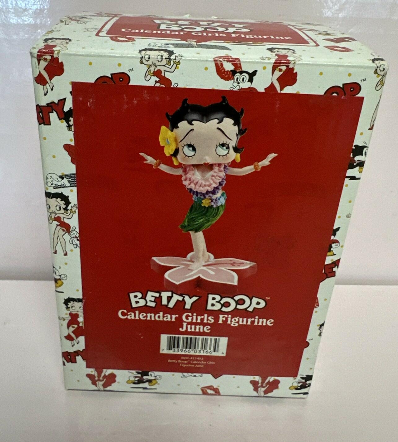 Betty Boop Calendar Girl Figurine June 2007 With Original Box Rare  #11493